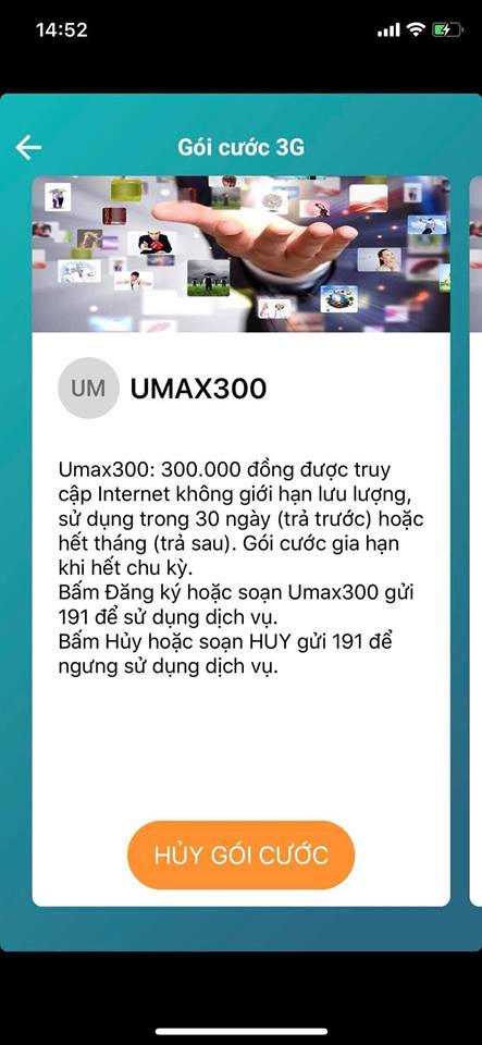 Gói Umax300 Viettel